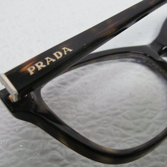 Prada VPR 05P 2AU-1O1 Cat Eye Dark Tortoise 52/18/140 Italy Eyeglasses - Picture 6 of 11